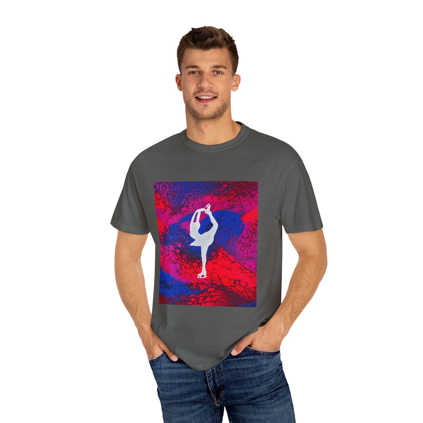 Figure Skating T-shirt—Unisex Garment-Dyed Tee