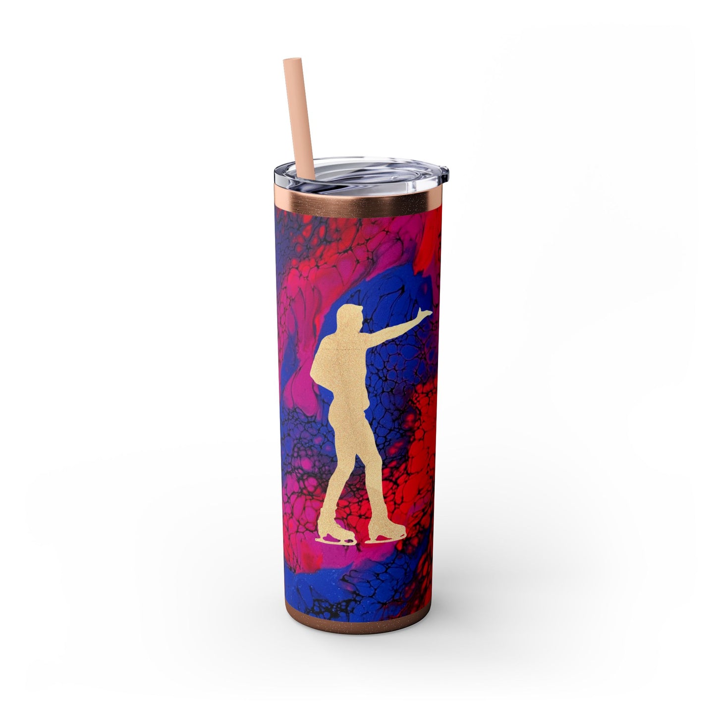 Figure Skating Tumbler, 20oz with straw