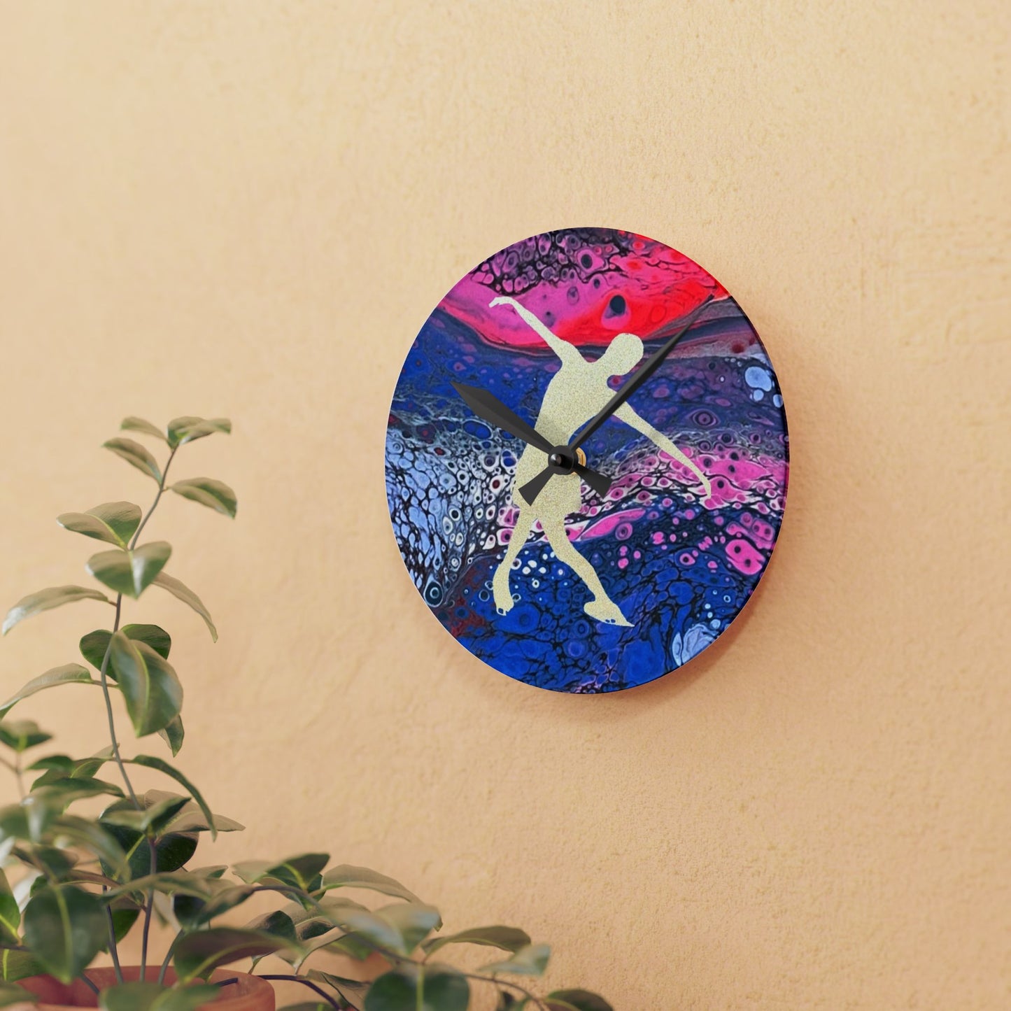 Figure Skating Wall Clock