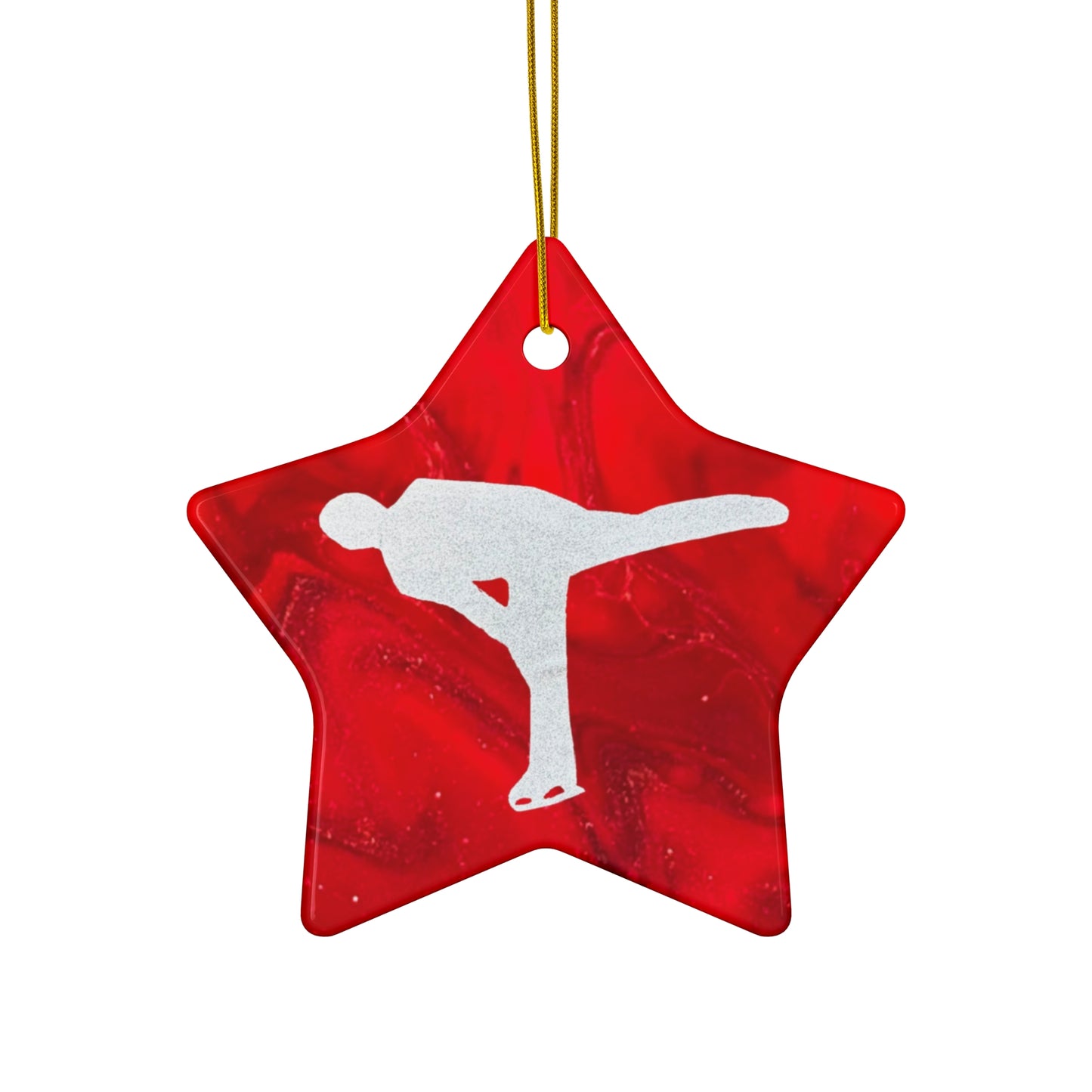 Figure skating Ceramic Ornament