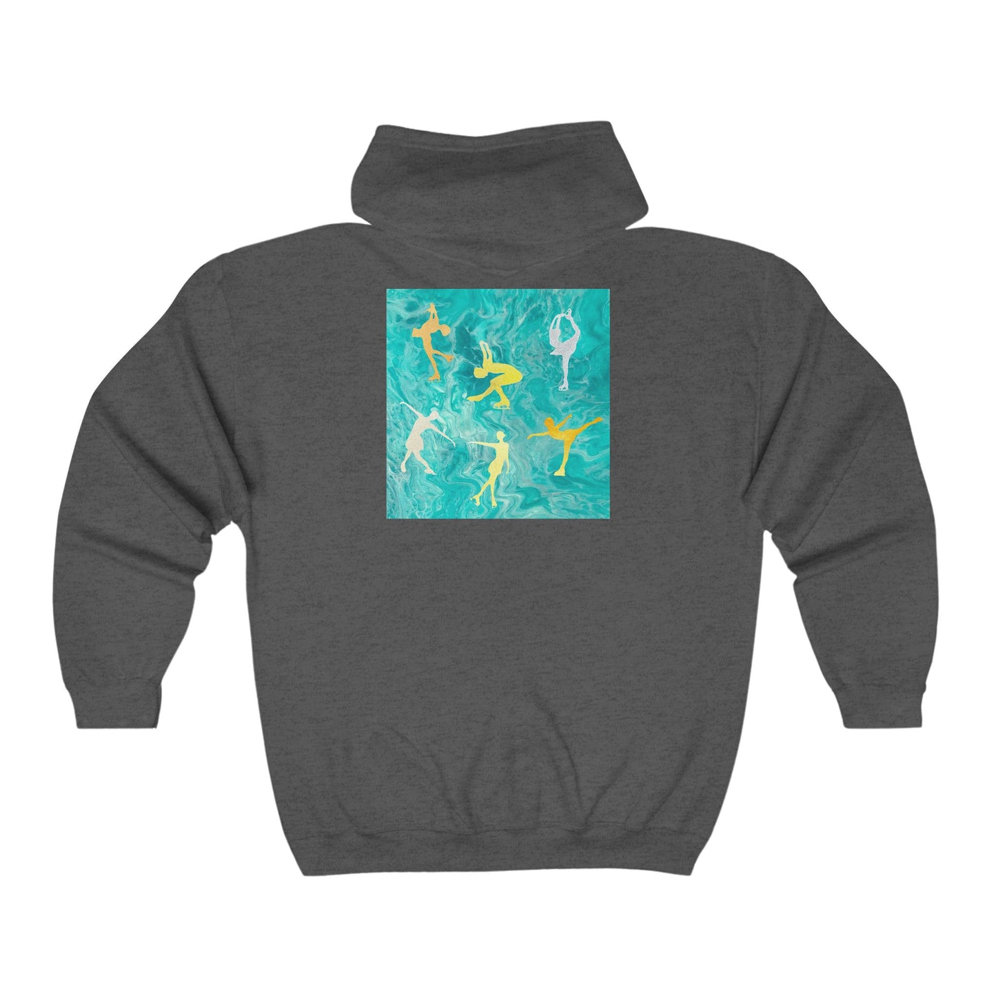 Figure skating  Hoodie zip up sweatshirt