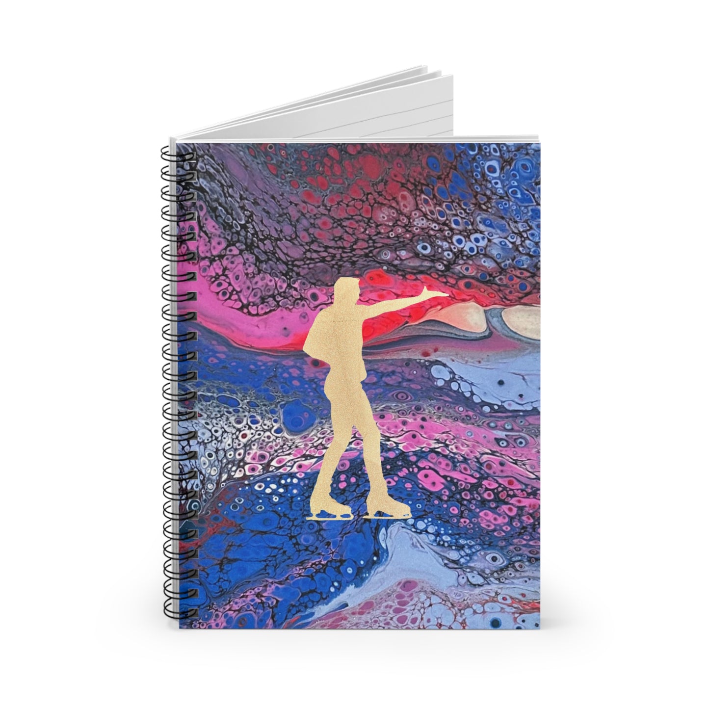 Figure skating Notebook - Ruled Line