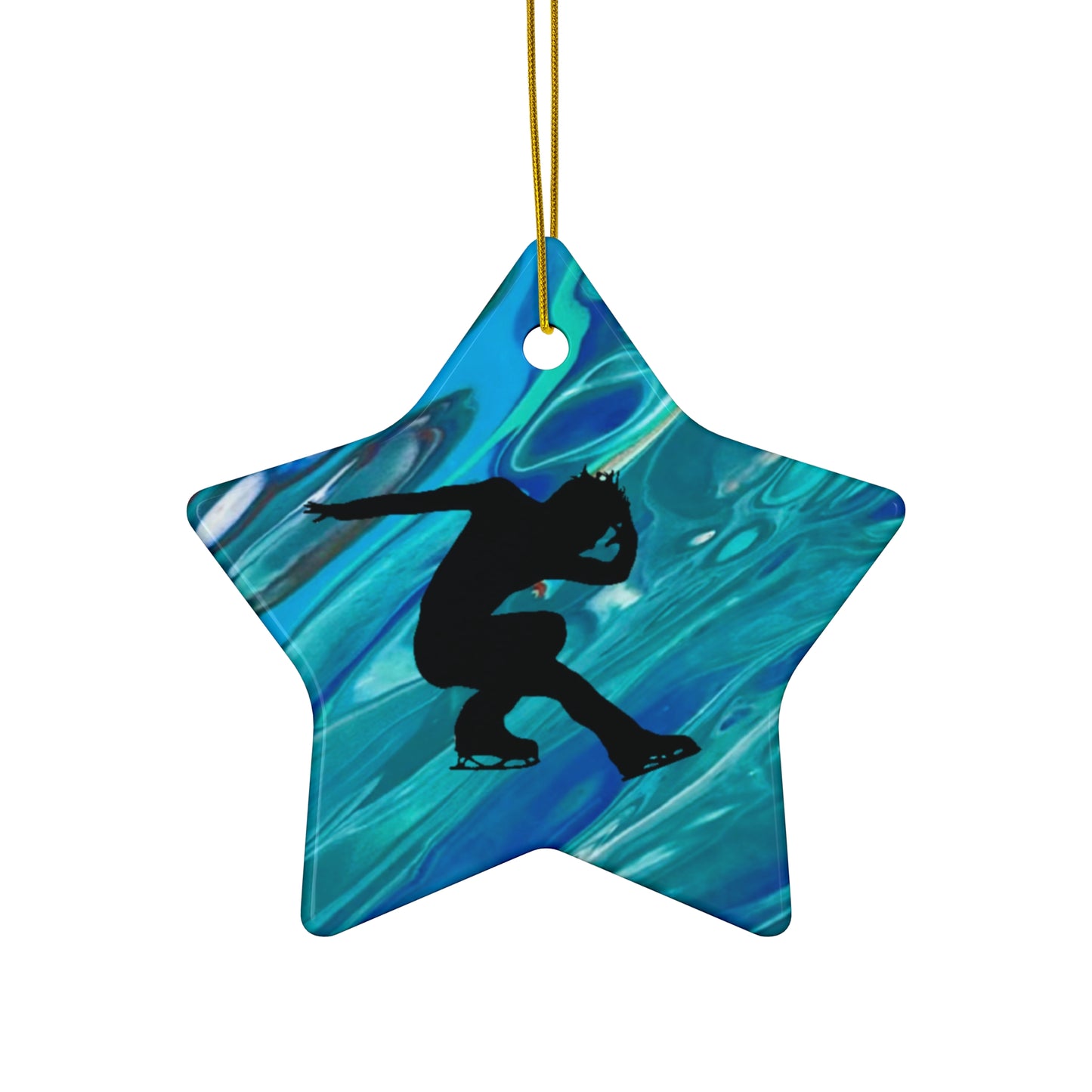 Figure skating Ceramic Ornament