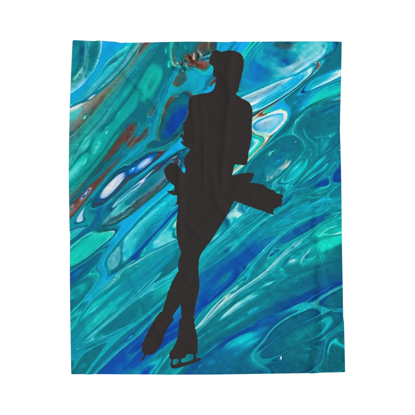 Figure Skating Velveteen Plush Blanket—3 sizes