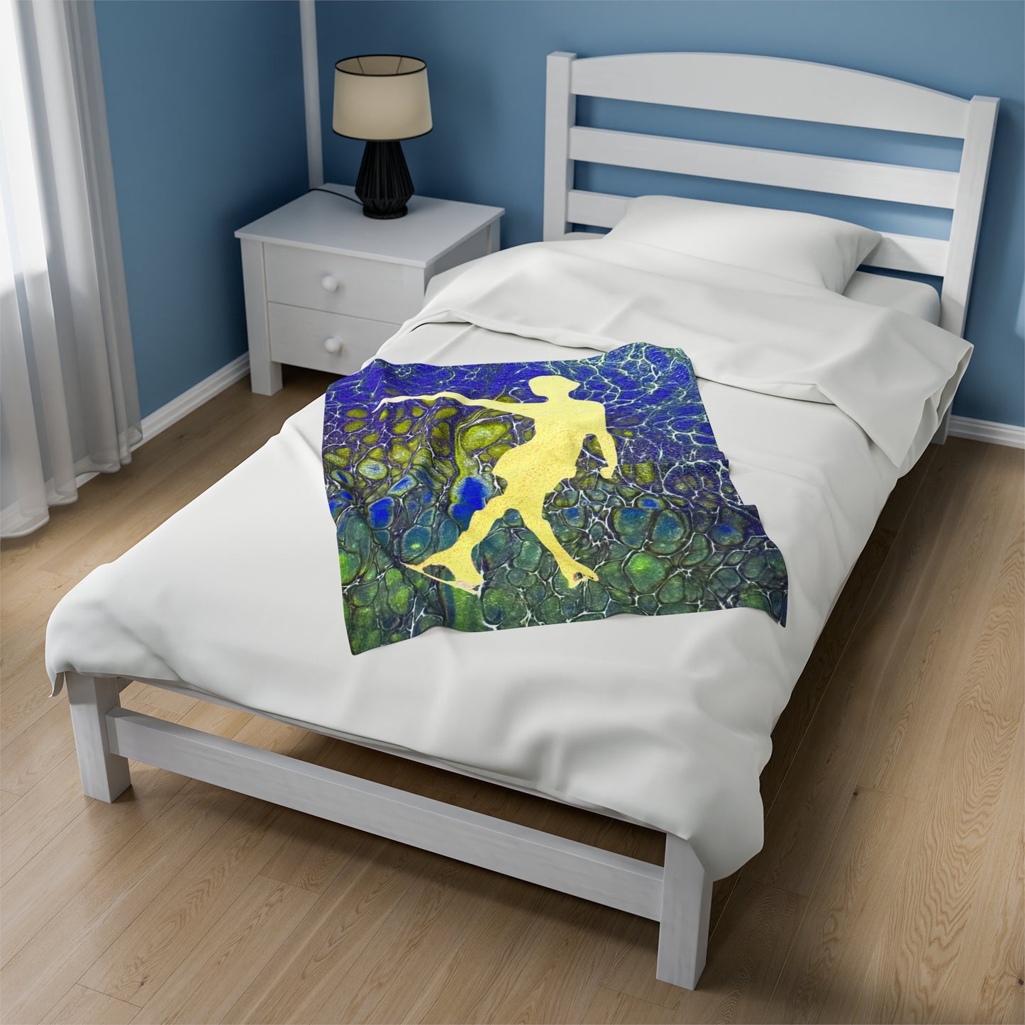 Figure Skating Velveteen Plush Blanket—3 sizes