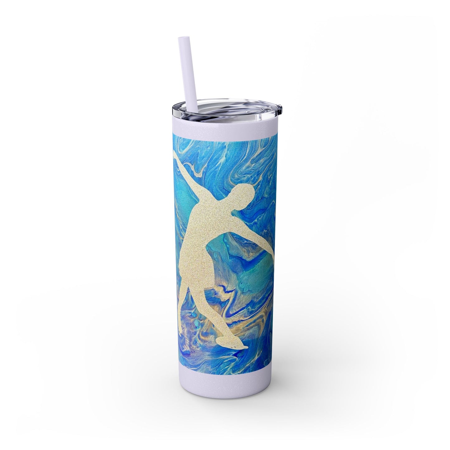 Figure Skating Tumbler, 20oz with straw