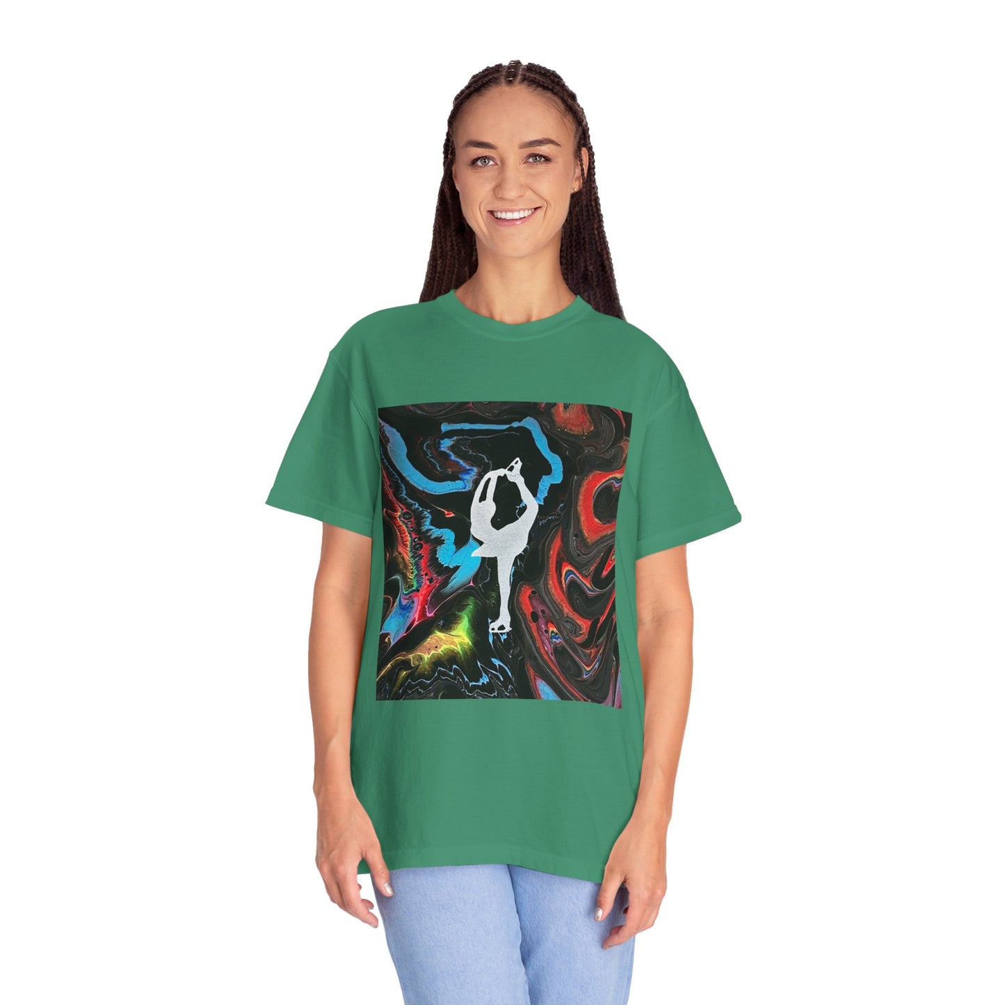 Figure Skating t-shirt,—Unisex Garment-Dyed Tee