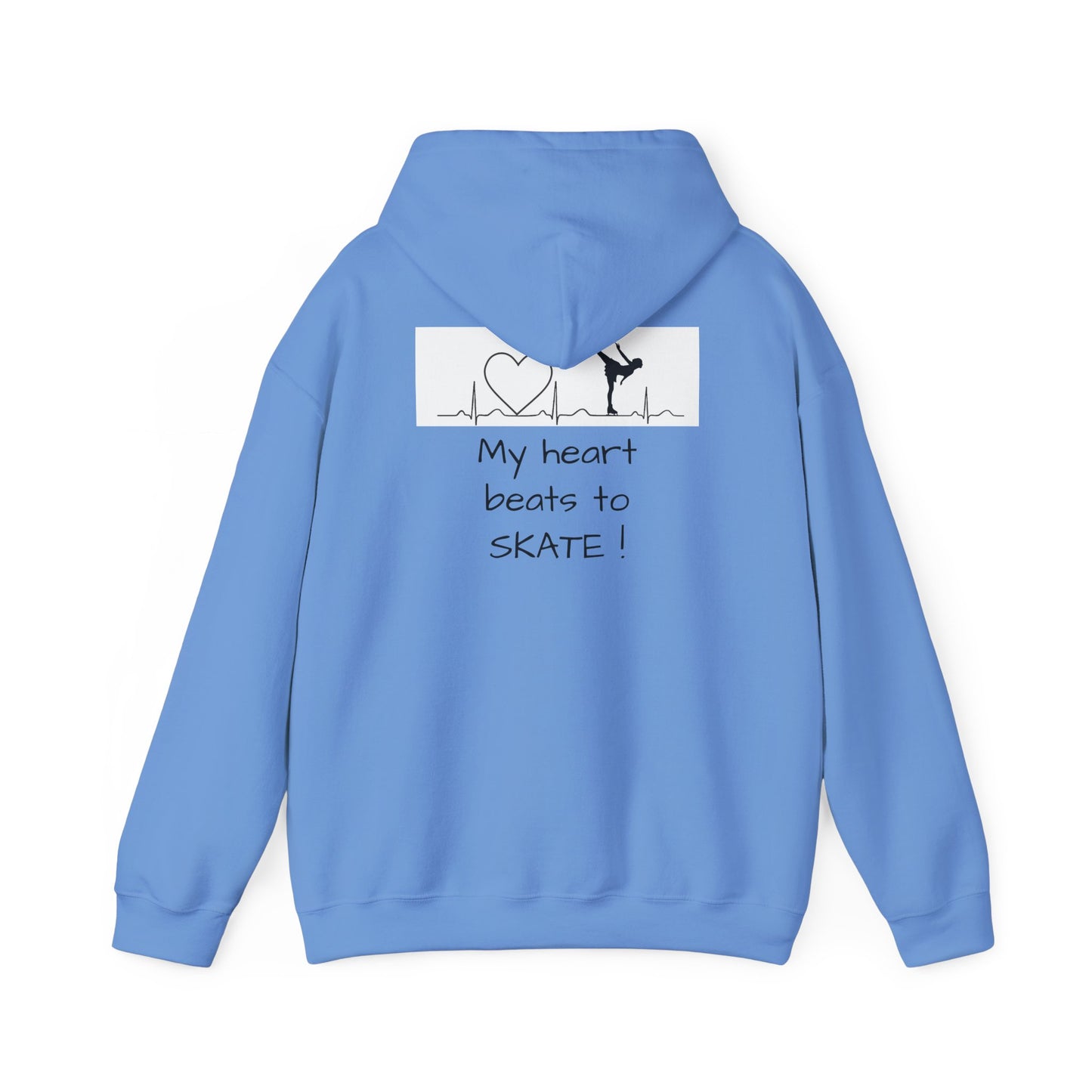 My heart beats to skate—Unisex Heavy Blend™ Hooded Sweatshirt