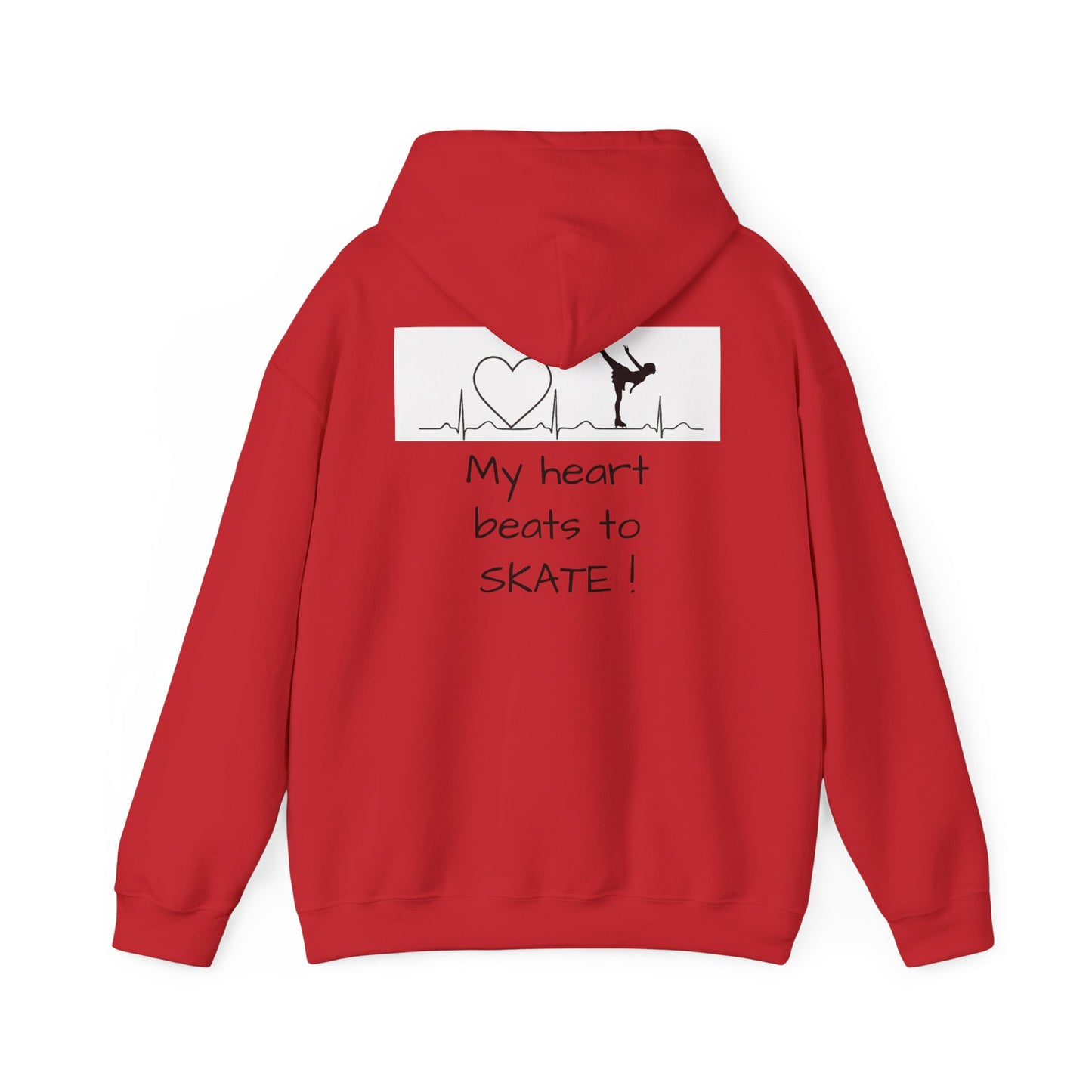 My heart beats to skate—Unisex Heavy Blend™ Hooded Sweatshirt