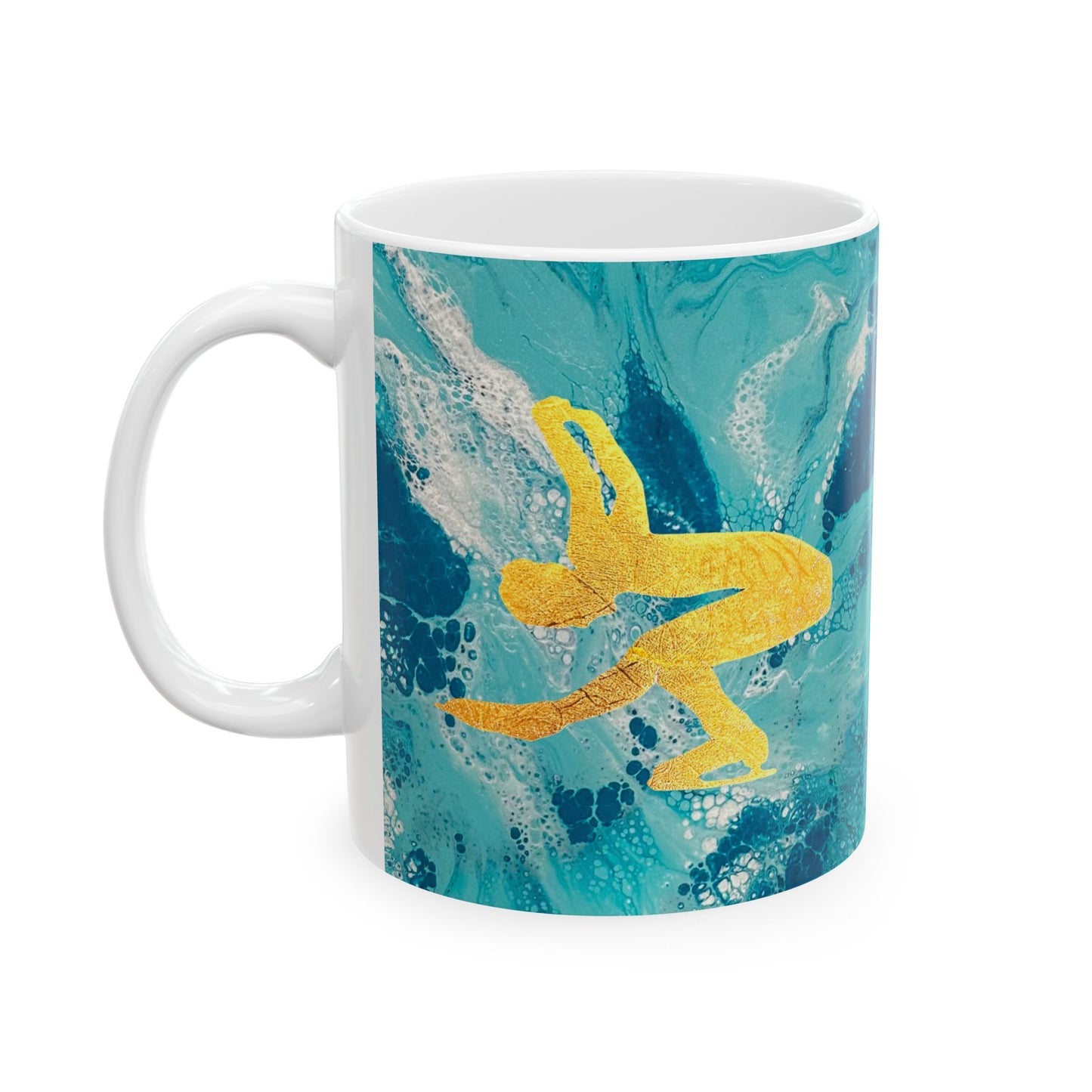 Figure Skating Ceramic Mug, (11oz, 15oz)