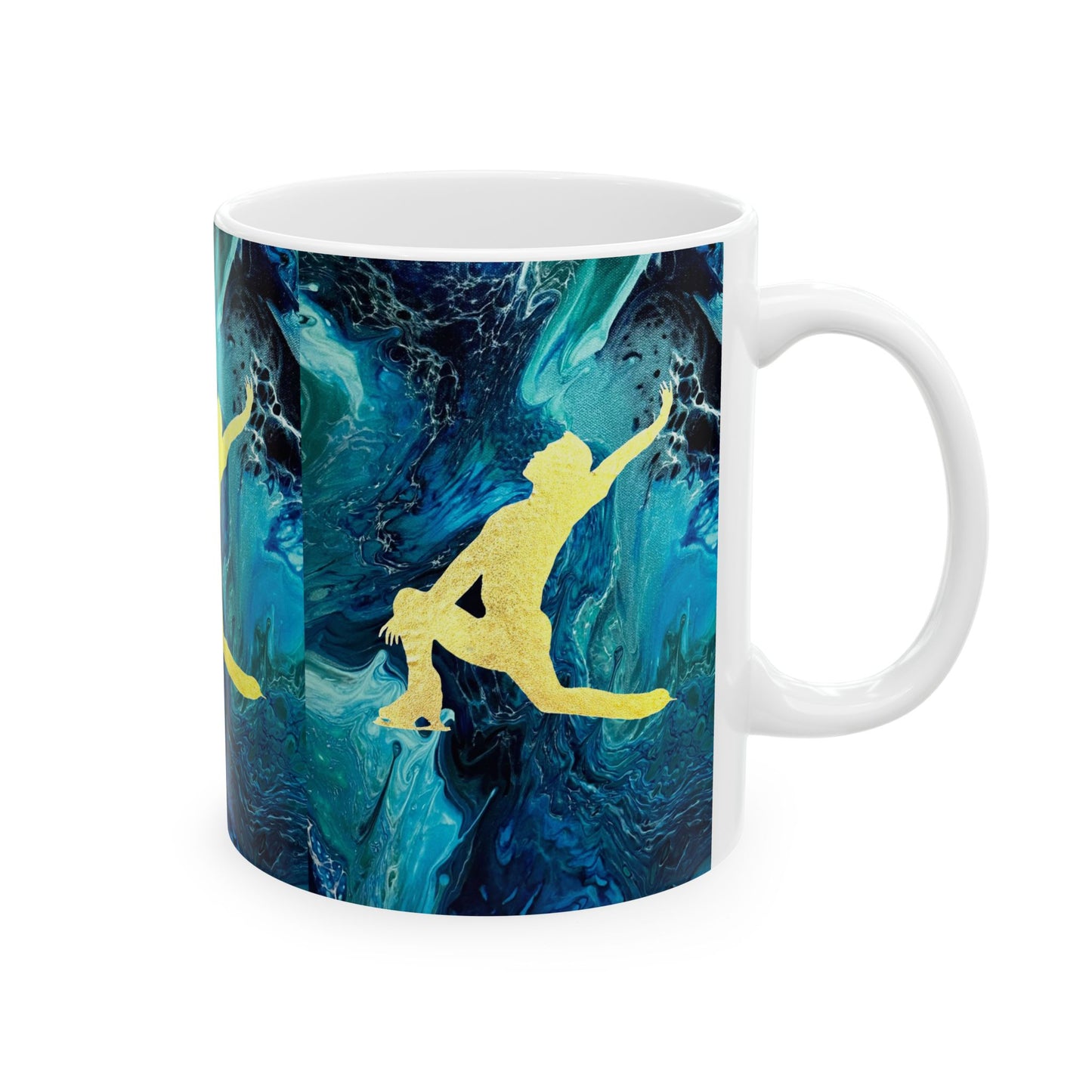 Figure Skating Ceramic Mug, (11oz, 15oz)