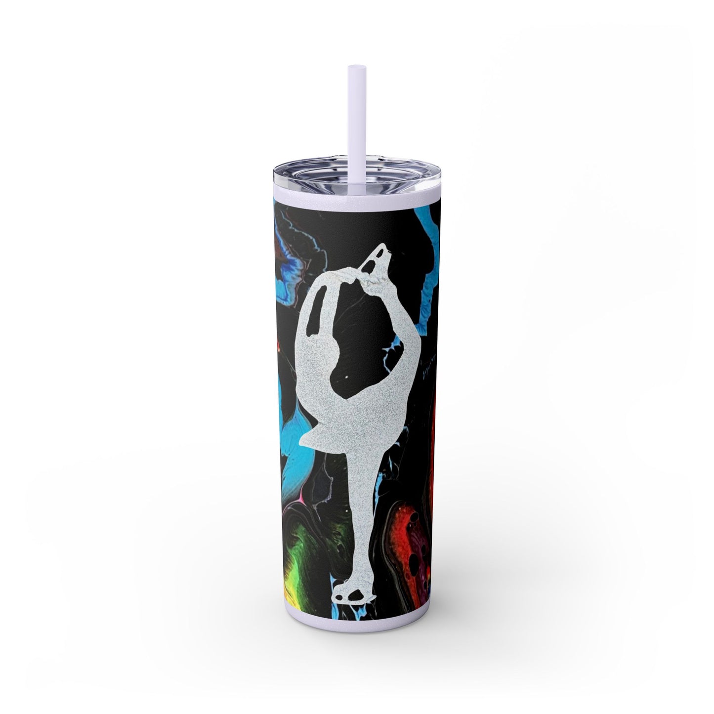 Figure Skating Tumbler, 20oz with straw