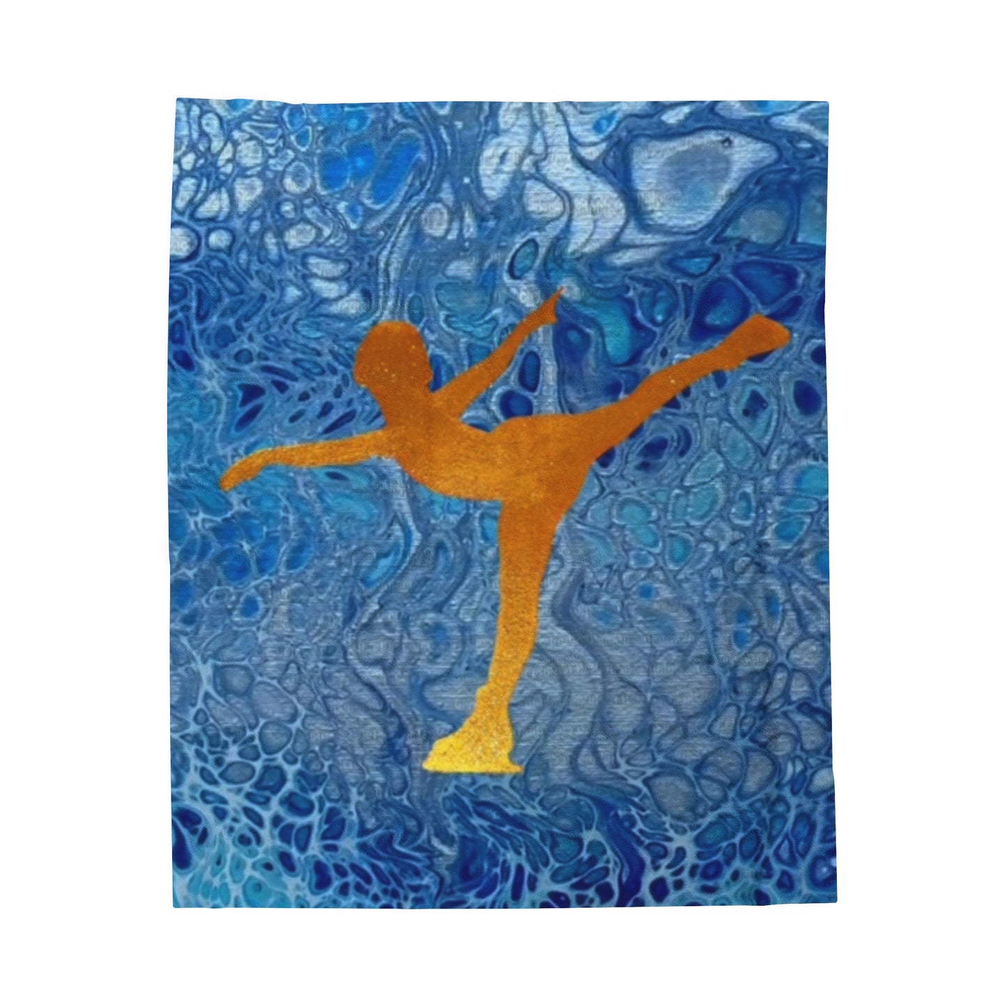 Figure Skating Velveteen Plush Blanket —3 sizes