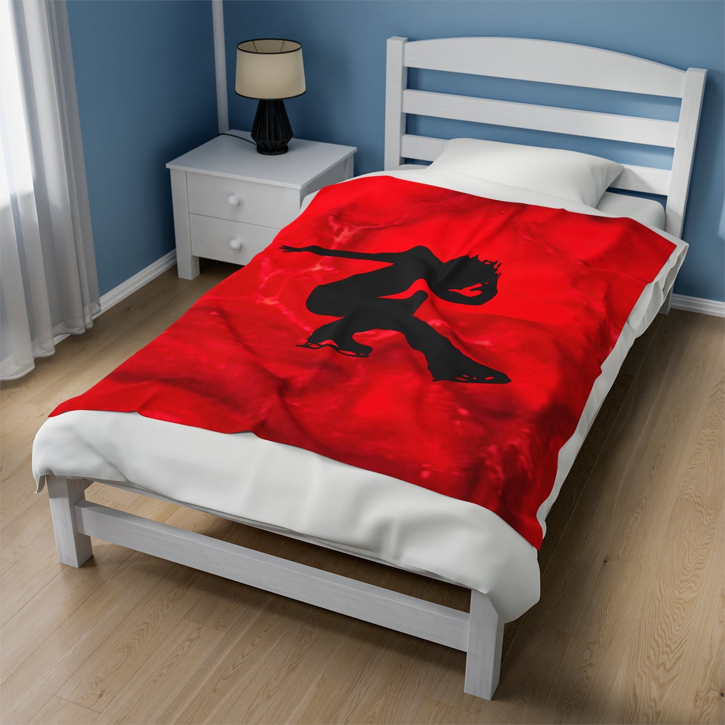 Figure Skating Velveteen Plush Blanket—3 sizes