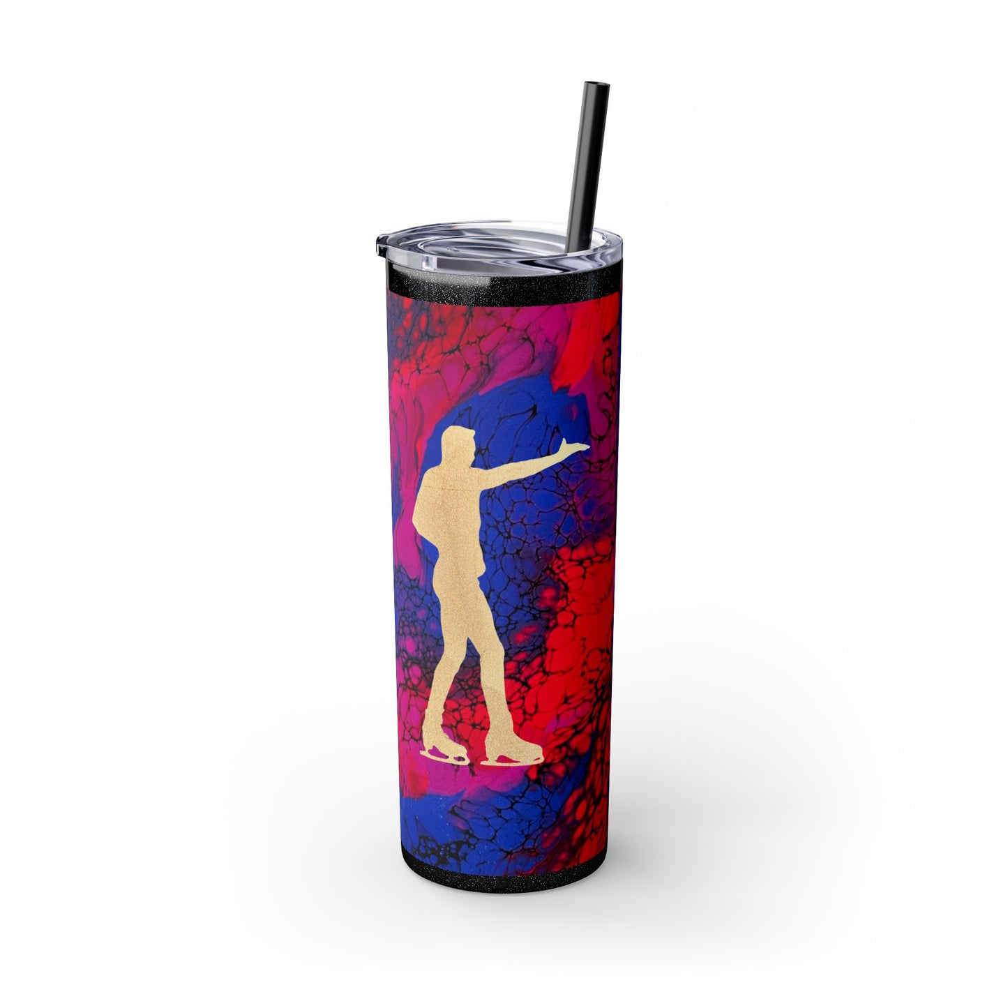 Figure Skating Tumbler, 20oz with straw