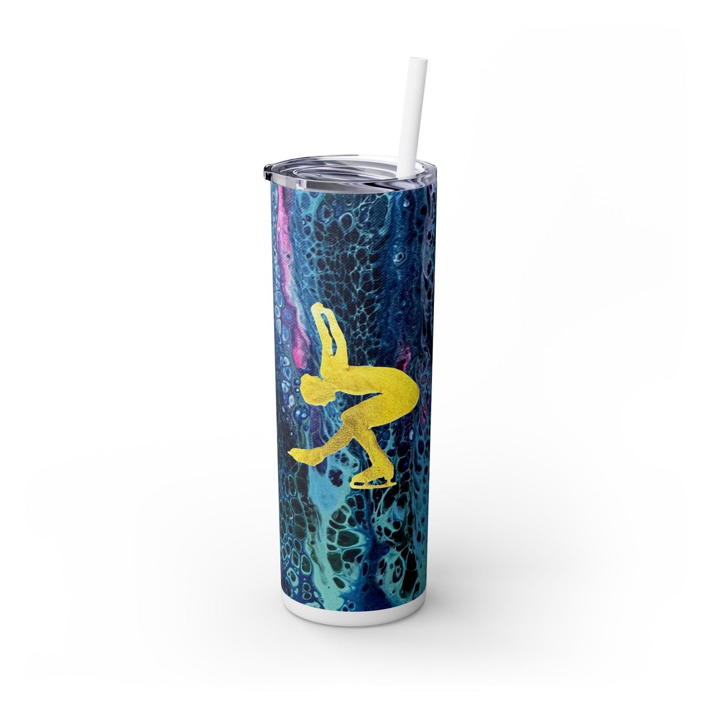 Figure Skating Tumbler, 20oz with straw