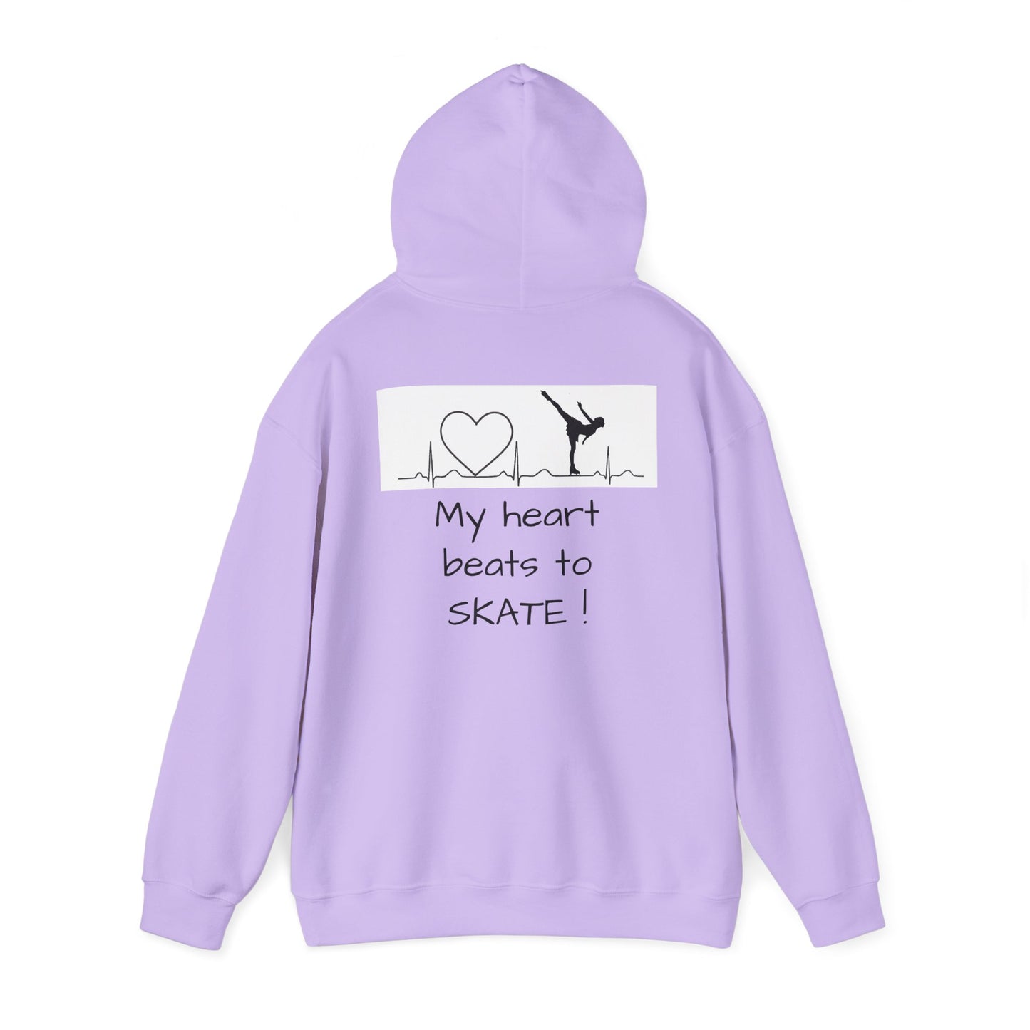 My heart beats to skate—Unisex Heavy Blend™ Hooded Sweatshirt