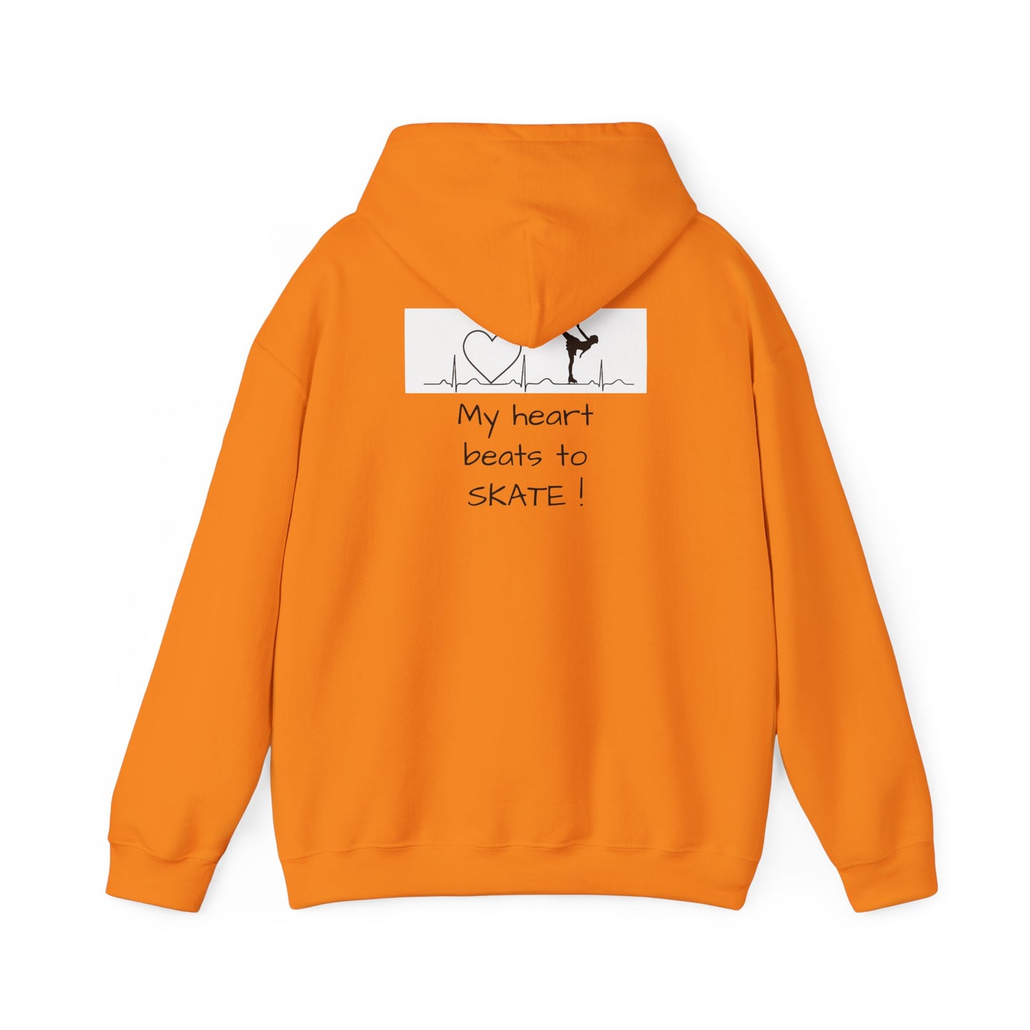 My heart beats to skate—Unisex Heavy Blend™ Hooded Sweatshirt