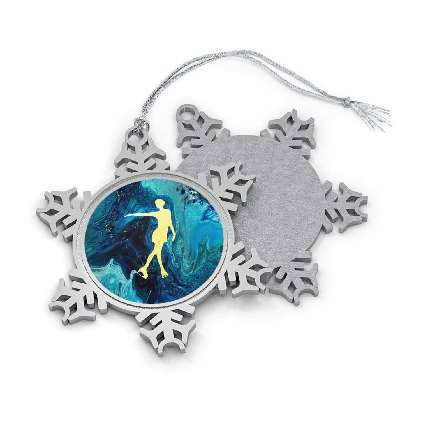 Schneeflocken-Ornament aus Zinn