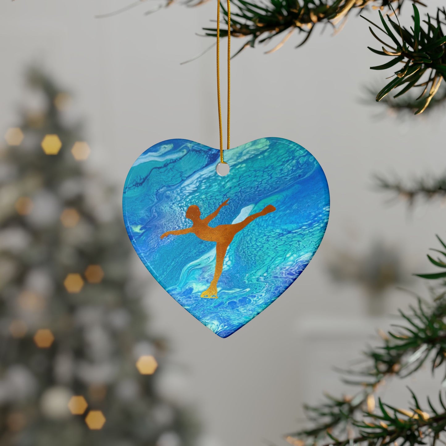 Figure Skating Ceramic Ornaments