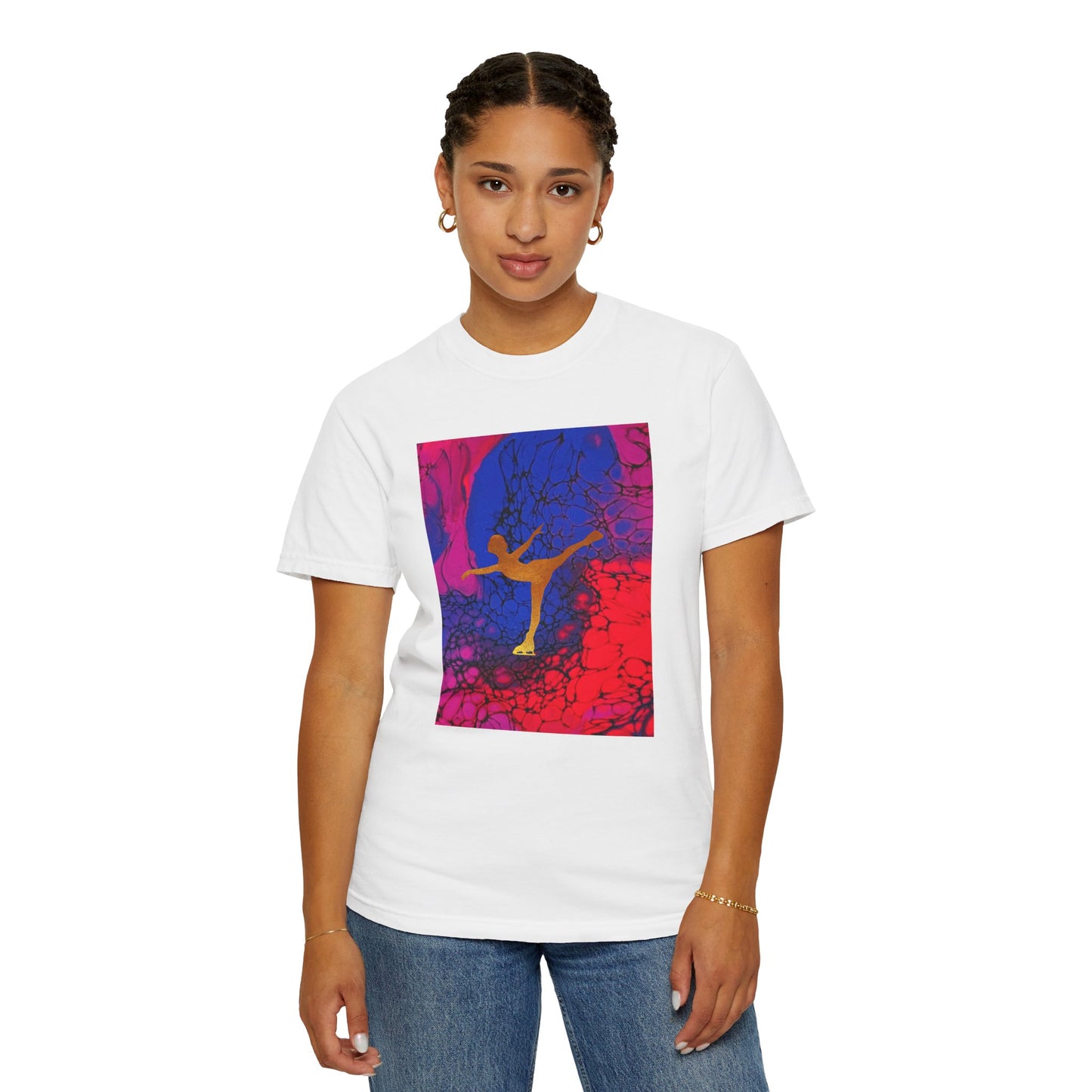 Figure Skating T-shirt—Unisex Garment-Dyed Tee