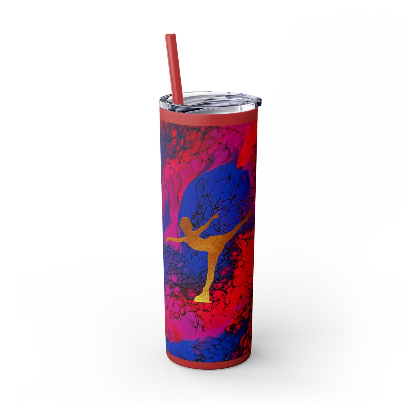 Figure Skating Tumbler, 20oz with straw