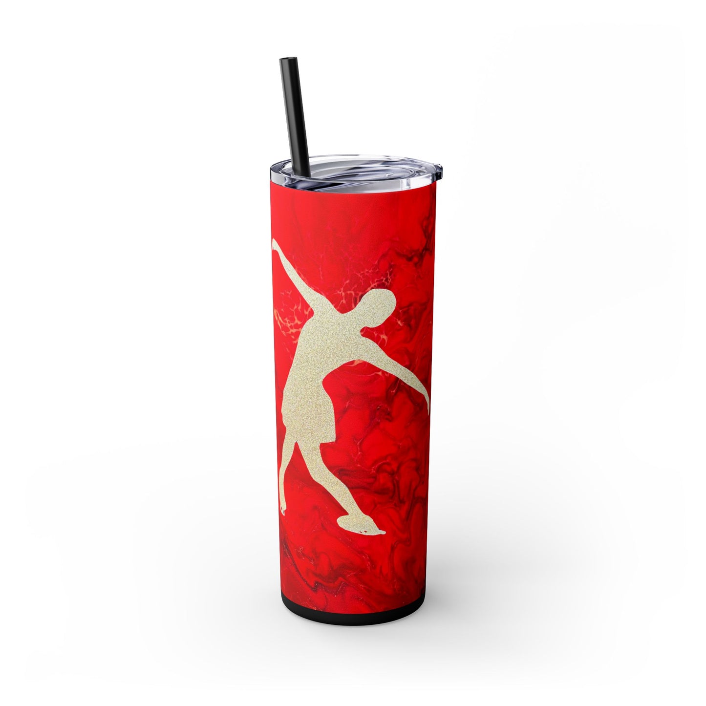 Figure Skating Tumbler, 20oz with straw