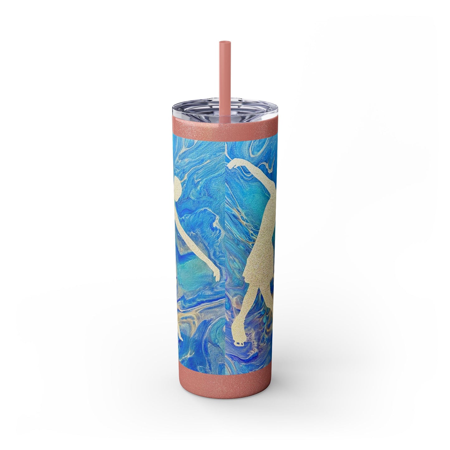 Figure Skating Tumbler, 20oz with straw