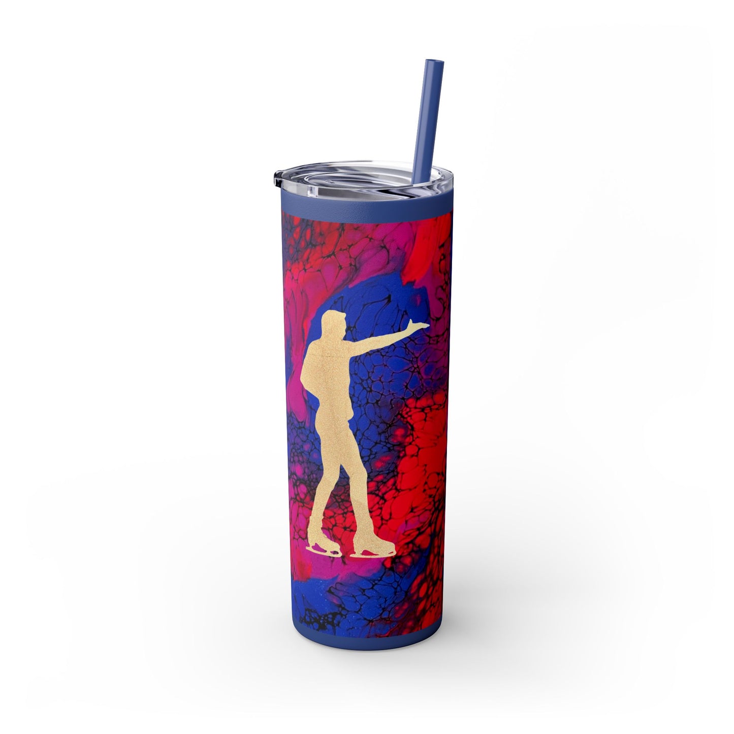 Figure Skating Tumbler, 20oz with straw