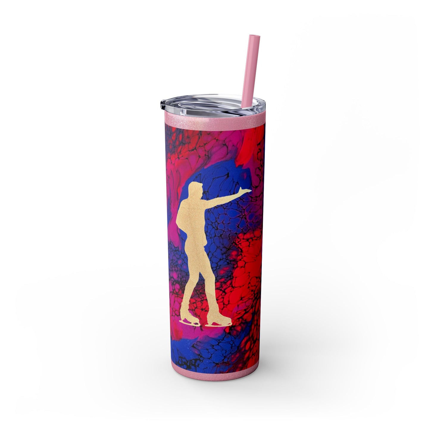 Figure Skating Tumbler, 20oz with straw