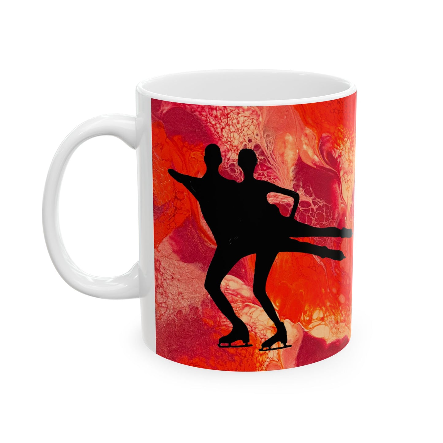 Figure Skating Ceramic Mug, (11oz, 15oz)