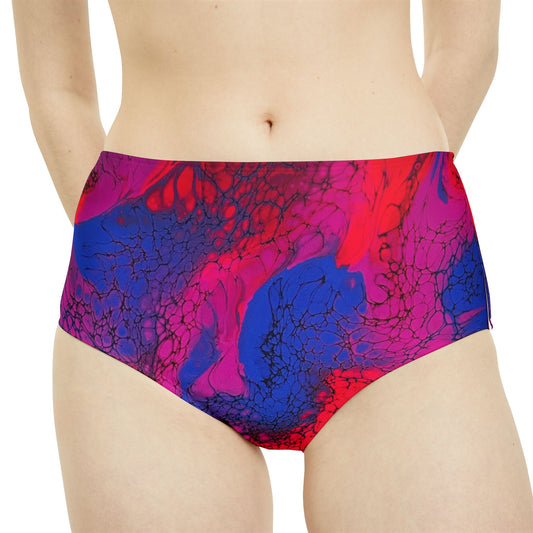 High-Waist Hipster Bikini Bottom (AOP)