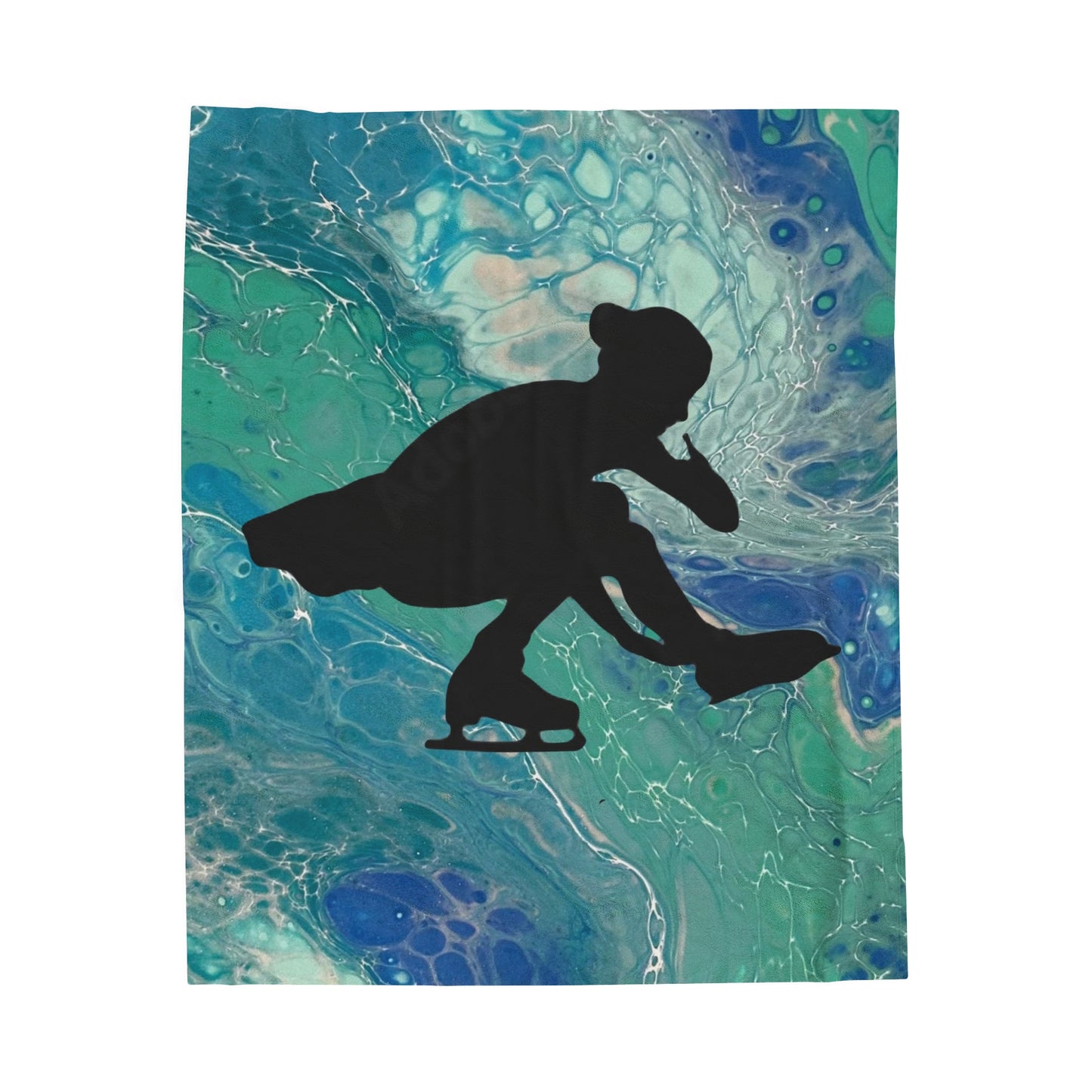 Figure Skating Velveteen Plush Blanket—3 sizes