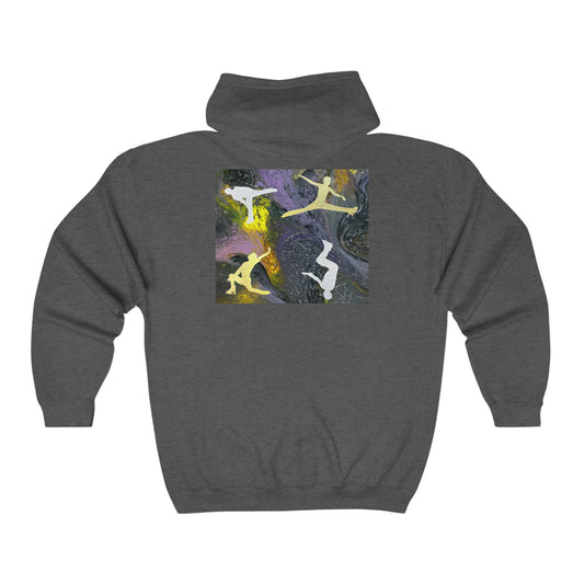 Figure Skating Hoodie Zip Up Sweatshirt