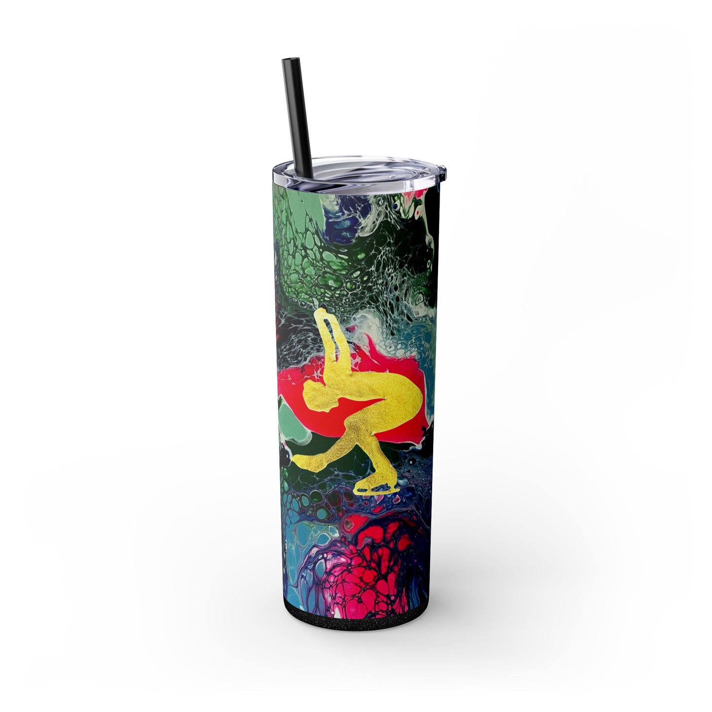 Figure Skating Tumbler, 20oz with straw