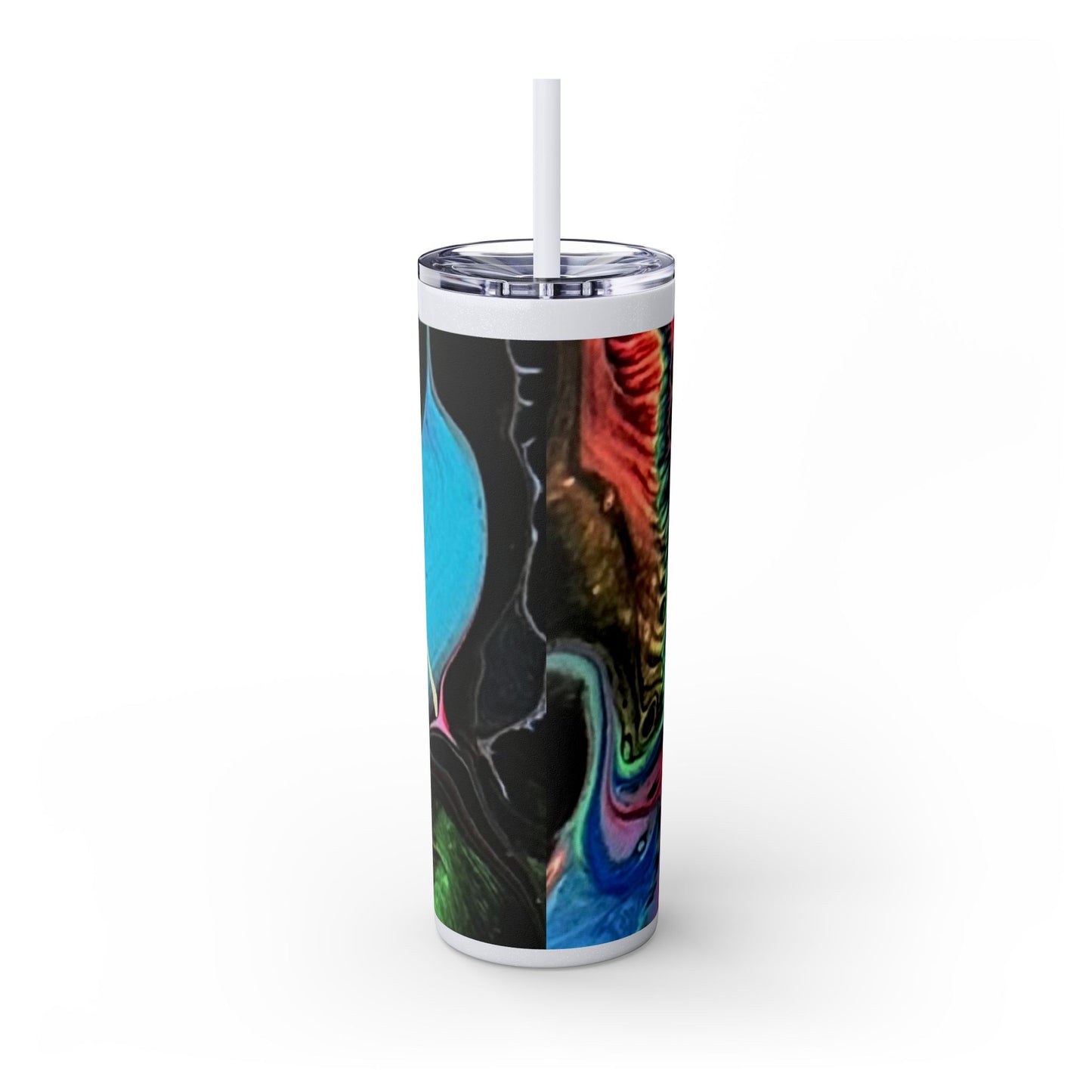 Figure Skating tumbler, 20 oz with straw