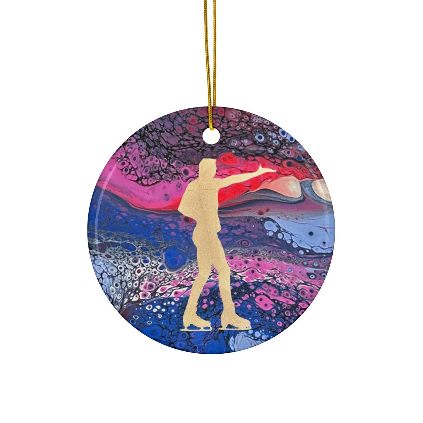 Figure skating Ceramic Ornament