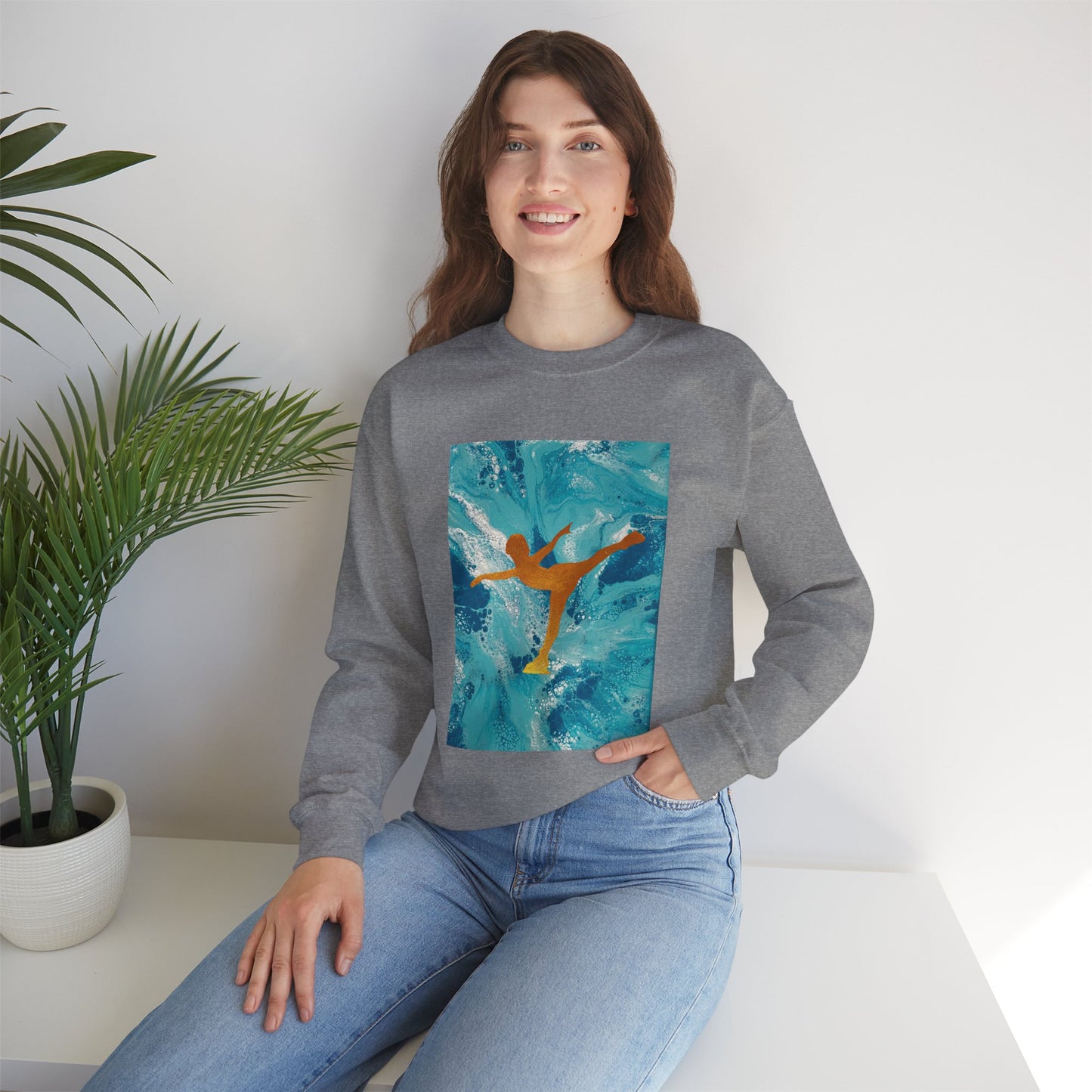 Unisex Figure skating crewneck Sweatshirt