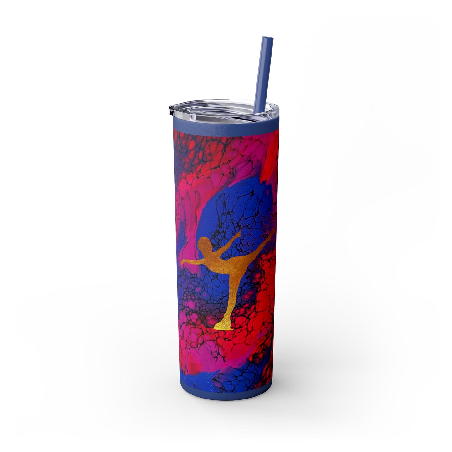 Figure Skating Tumbler, 20oz with straw