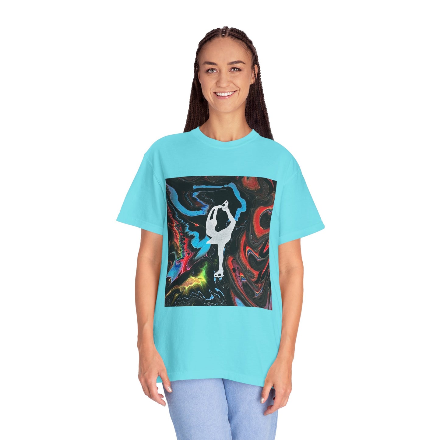 Figure Skating t-shirt,—Unisex Garment-Dyed Tee