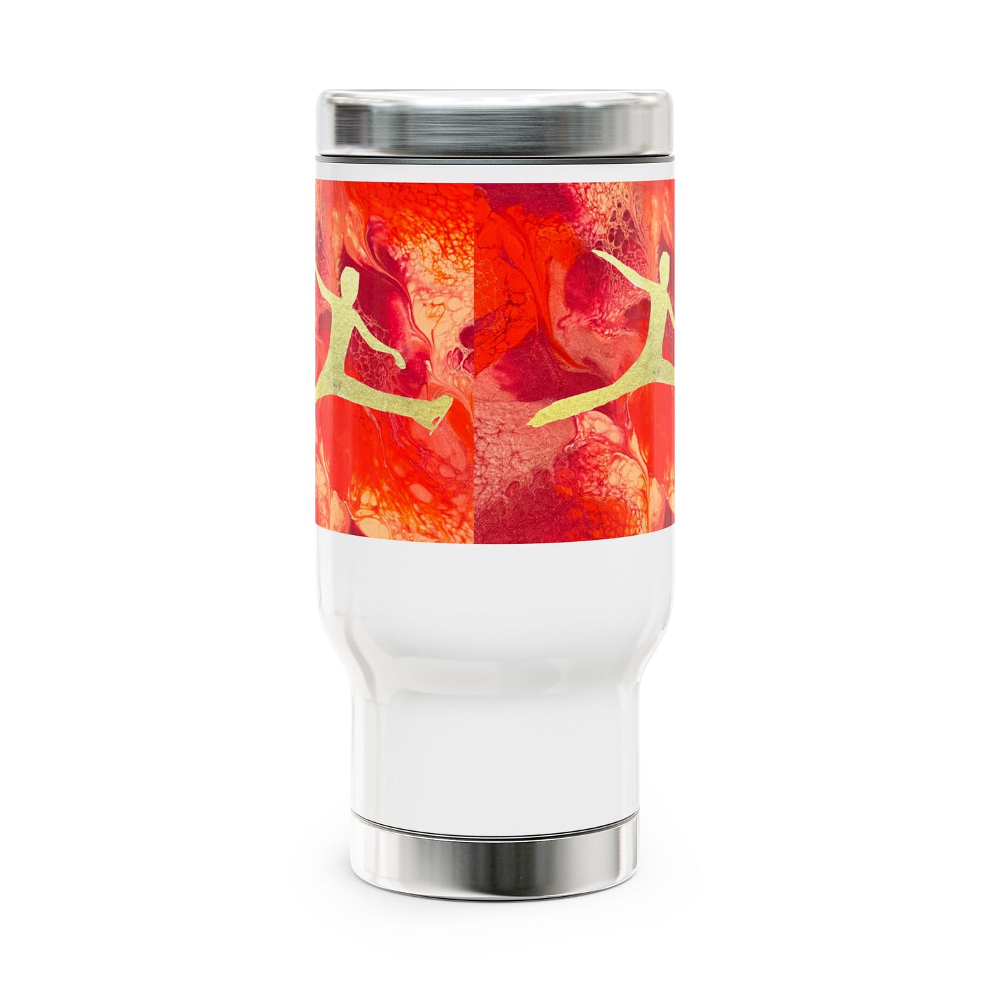 Eiskunstlauf-Reisebecher mit Henkel, 14oz