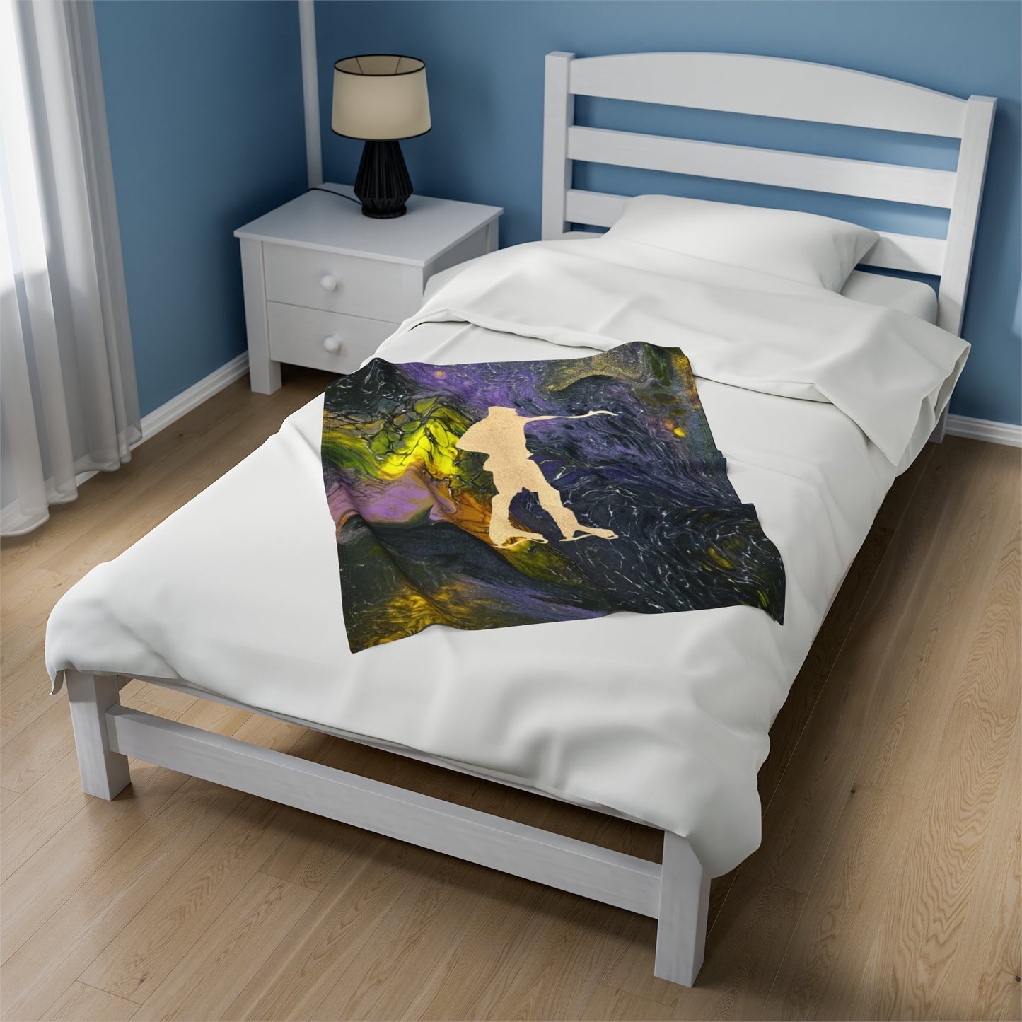 Figure Skating Velveteen Plush Blanket—3 sizes