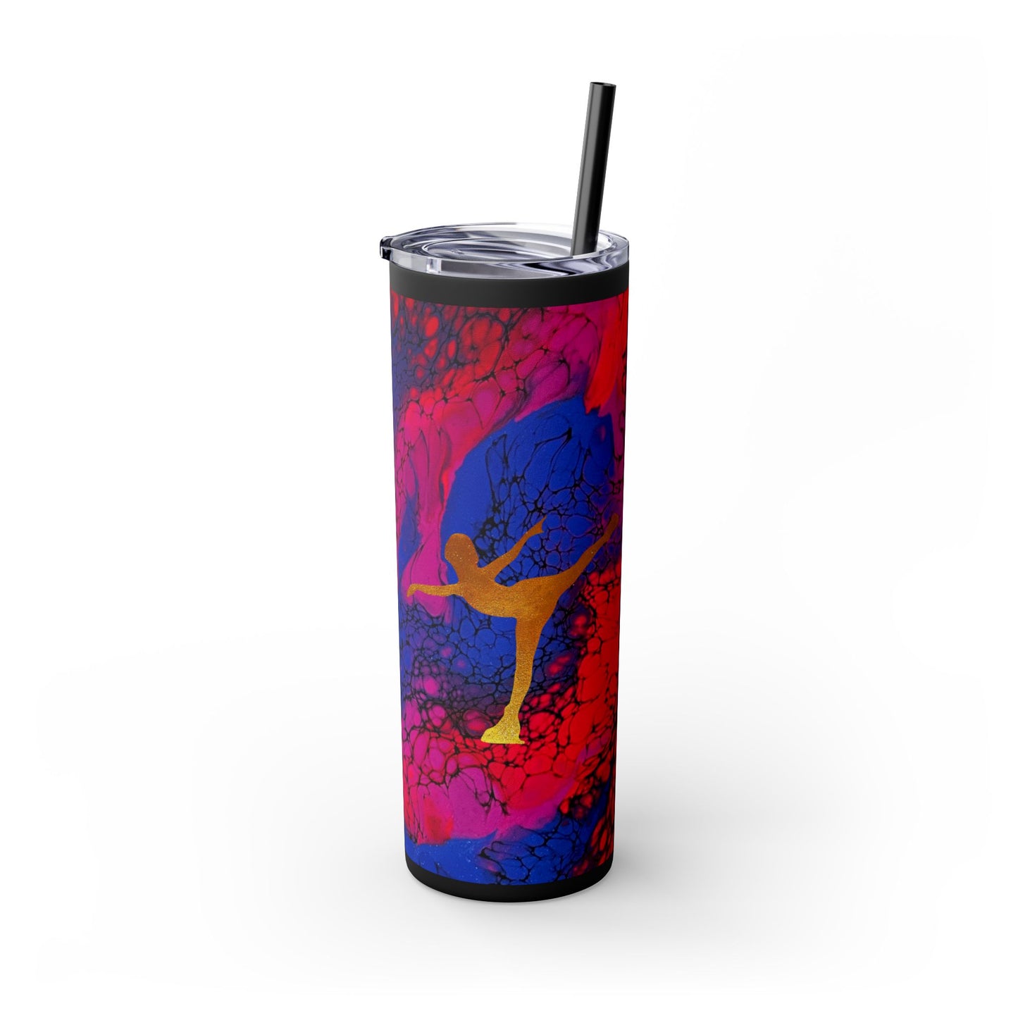 Figure Skating Tumbler, 20oz with straw