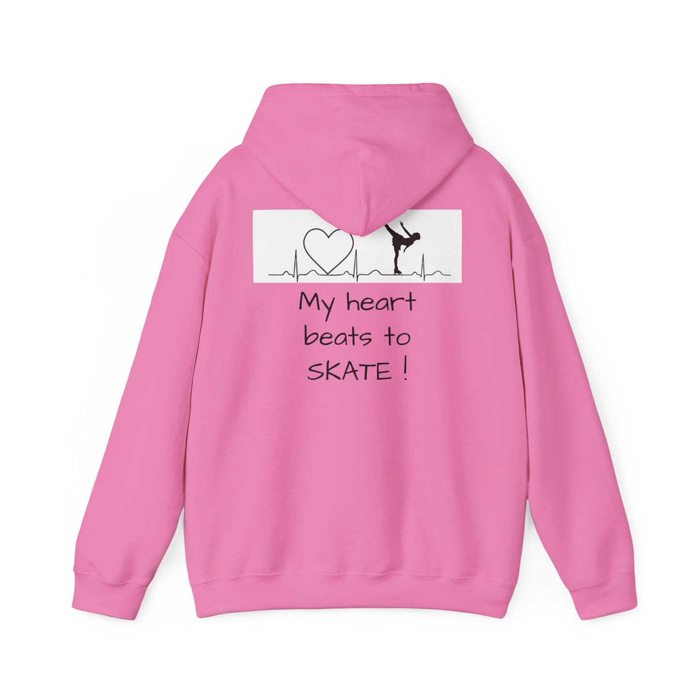 My heart beats to skate—Unisex Heavy Blend™ Hooded Sweatshirt