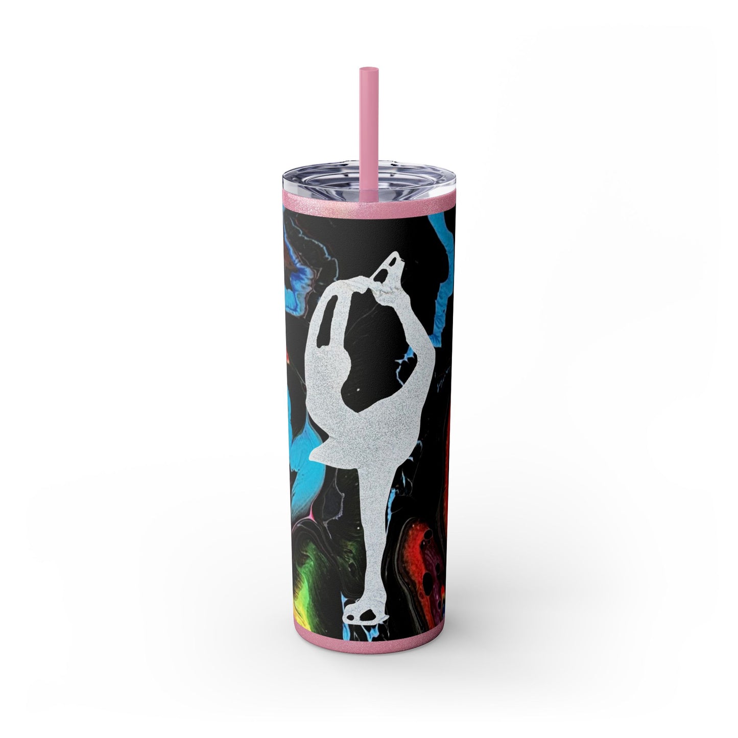 Figure Skating Tumbler, 20oz with straw