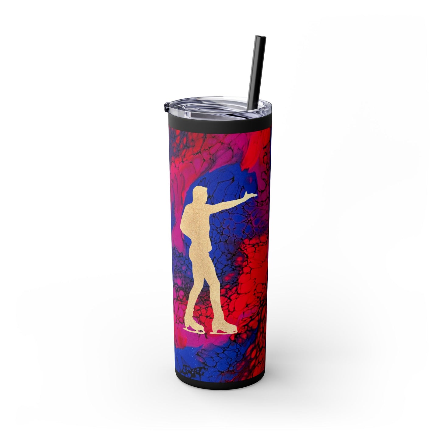 Figure Skating Tumbler, 20oz with straw