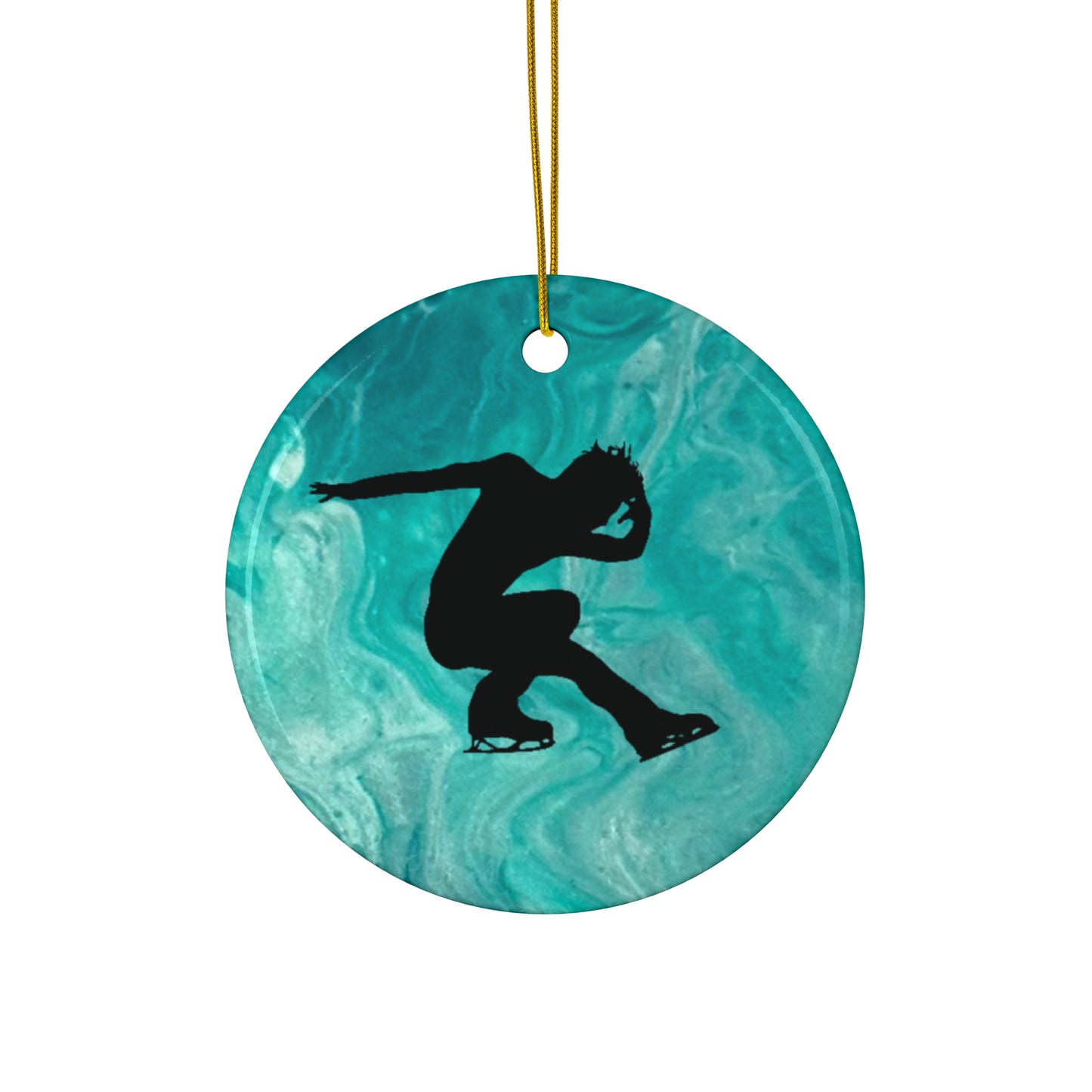 Figure skating Ceramic Ornament