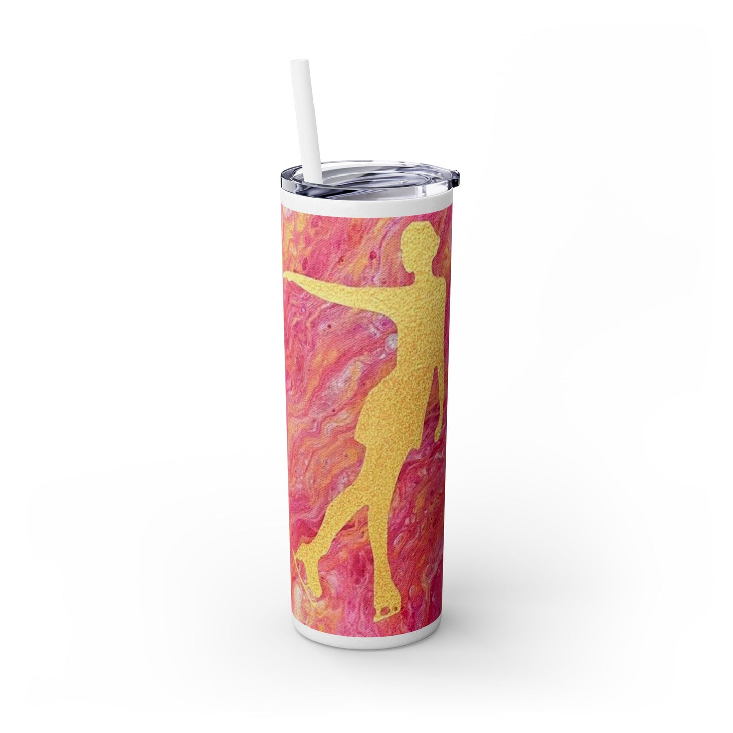 Figure Skating Tumbler, 20 oz with straw