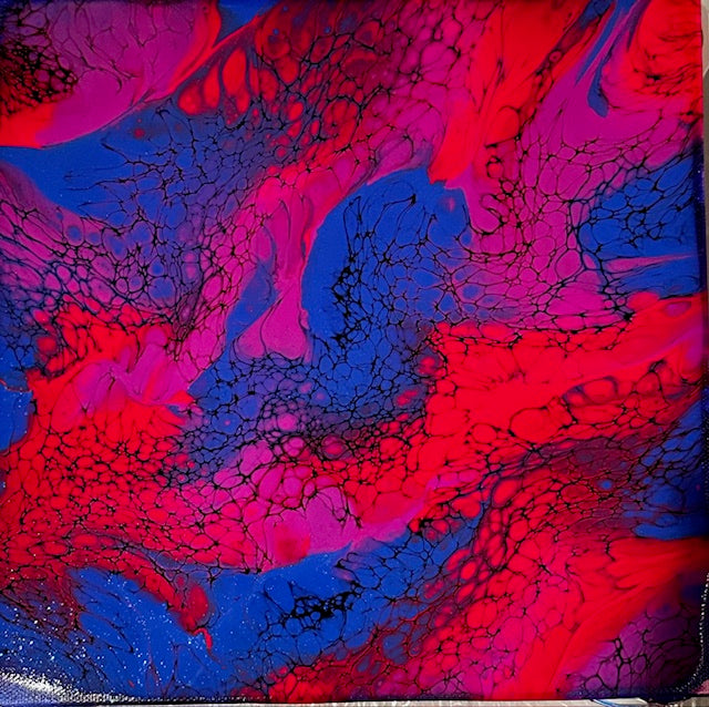 10"x 10" Vibrant swipe