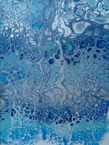 8"x10" Acrylic pour swipe